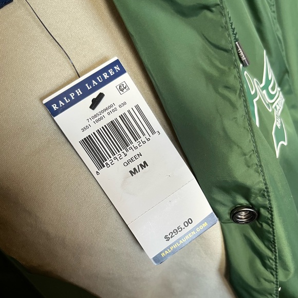 Polo Ralph Lauren Green windbreaker styled jacket in Medium! - Picture 3 of 4